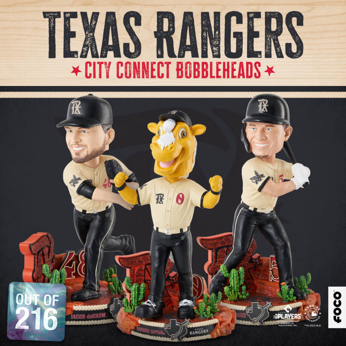 Texas Rangers City Connect Bobbleheads